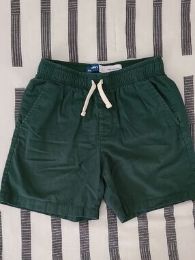 Old Navy Men's Dark Green Elastic-Waist Drawstring Dock Shorts